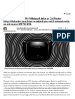 How To Extend Your Wi-Fi Network With An Old Router
