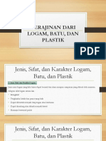 (Prakarya) Kerajinan Dari Logam, Batu, Dan Plastik