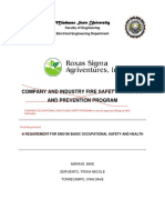 Company and Industry Fire Safety Analysis and Prevention Program