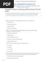 Psychology MCQs Practice Test 68