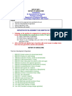 Unit 1 HISTORY OF AGRICULTURE