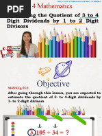 Estimating The Quotient of 3 To 4 Digit Dividends by 1 To 2 Digit Divisors (Autosaved)