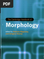 The Cambridge Handbook of Morphology