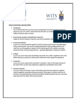 How To Summarise A Journal Article