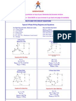 Delta and Wye Circuit Equations and Connections