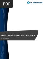 CIS Microsoft SQL Server 2017 Benchmark v1.1.0