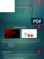 Body Fluids and Circulatoin