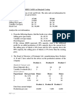 CASES On CVP ANALYSIS