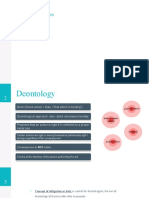 A. Ethical Theories: 1. Deontology 2. Teleology 3. Utilitarianism