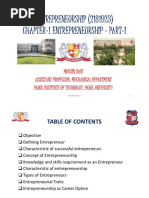 ENTREPRENEURSHIP (2181923) Chapter-1 Entrepreneurship - Part-I