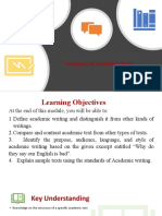 Structure of Academic Texts