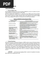 Process-Plant Piping: Codes and Standards