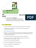 Learning Task 1.4 How and Tell: Name: Guidelines: Grade and Section