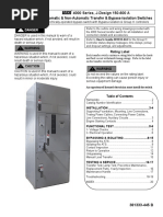 Installation Manual: Automatic & Non-Automatic Transfer & Bypass-Isolation Switches