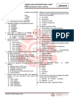 Academia Pre-Universitaria Cima Lenguaje: Ortografía Literal Y Puntual