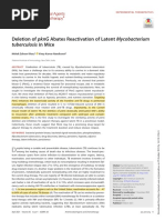 Deletion of PKNG Abates Reactivation of Latent Mycobacterium Tuberculosis in Mice