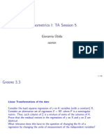 Econometrics I: TA Session 5: Giovanna Ubida