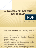 Autonomía Del Derecho Del Trabajo. Ok