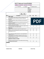 Water Supply Checklist