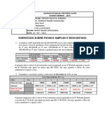 AULA 04 - 06 A 10 09 2021 - EXERCÍCIOS SOBRE PAYBCK SIMPLES E DESCONTADO - Ruddy Bazan