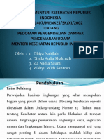 Keputusan Menteri Kesehatan Ri Nomor 1407 (Pencemaran Udara)