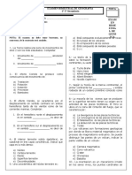 1° 2° Año Examen Bimestral de Geografia