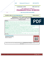 Pharmaceutical Sciences: Minimally Invasive Dentistry