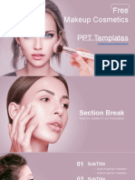 Free Makeup Cosmetics PPT Templates: Insert The Subtitle of Your Presentation