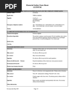 Material Safety Data Sheet Gypsum