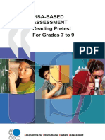 Grade 7 To 9 - PISA Pretest Reading Comprehension Assessment