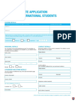 Undergraduate Application Form For International Students: Course Details