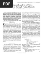 Design and Analysis of Turbo Codes On Rayleigh Fading Channels