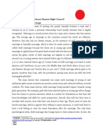 Position Paper Country: Japan Committee: United Nations Human Right Council Topic Area: Child Marriage