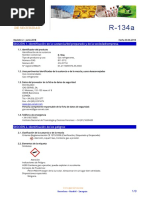 Ficha de Seguridad R 134a Gas Servei Sa