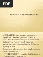 Introduction To Literature