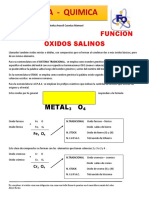 Funcion Oxidos Salinos