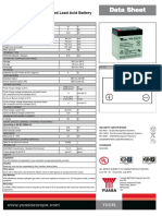 Yucel-Series - Valve Regulated Lead Acid Battery: Layout