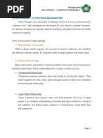 Sales Strategy - A Strategic Decision Area: 1. Classification of Accounts