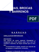 Barras Brocas y Barrenos