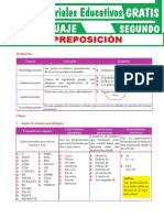 2.° Secundaria - Gramática - La Preposición (Material)