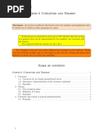 Curves I: Curvature and Torsion