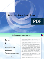 Air Macau Limited Presentation On Security Culture