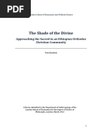 The Shade of The Divine: Approaching The Sacred in An Ethiopian Orthodox Christian Community