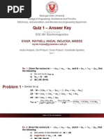 (ECE 401) Quiz 1 - Answer Key