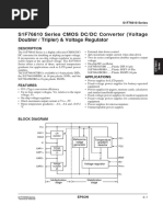 S1F76610 Series CMOS DC/DC Converter (Voltage Doubler / Tripler) & Voltage Regulator