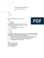 Exercise 1.1 Use Inductive or Deductive Reasoning To Answer The Given Questions