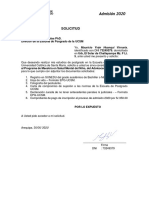 Solicitud: Dr. José Villanueva Salas Phd. Director de La Escuela de Posgrado de La Ucsm