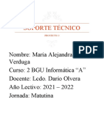 SOPORTE TÉCNICO 2do BGU