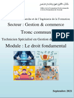 Contenu de Cours Droit Fondamental-Formateur Et Stagiaire