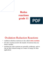 Redox Reactions Grade 11